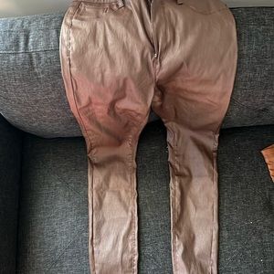Faux leather pants